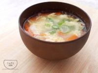 【ふわふわ卵の中華風スープ】レシピ