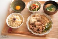 【すき焼き風肉豆腐の献立】副菜・付け合わせレシピ