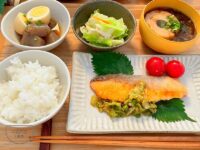 【焼き鮭の香味だれの献立】副菜・付け合わせレシピ